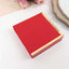 50-Pack Paper Beverage Napkins Red with Gold Foil Edge - 2 Ply Disposable Soft 18GSM Cocktail Napkins 5"x5"