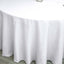 Polyester 120" Round Tablecloth White - Seamless Wrinkle-Resistant Design for Weddings