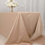 Scuba Rectangular 90"x156" Tablecloth Nude - Wrinkle Free, Stain Resistant & Seamless Table Cover