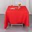 Premium Polyester Square Tablecloth 70"x70" Red 220GSM Wrinkle-Resistant Table Cover