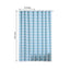 2 Pack White Light Blue Chevron Print Blackout Window Curtain Grommet Panels, Noise Canceling Curtains - 52"x108"