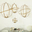 Hanging Sphere Candle Holder Gold Wrought Iron Event Display Accent - Centerpiece 24"