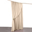 Nude Chiffon Polyester Event Curtain Drapes, Dual Layer Divider Backdrop Curtain Panels with Rod Pockets - 10ftx10ft