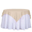 Polyester 54"x54" Table Overlay Square Tablecloth Nude - Wrinkle-Resistant & Durable Table Cover