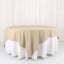 Polyester 90"x90" Table Overlay Square Tablecloth Nude - Wrinkle-Resistant & Durable Table Cover