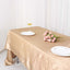 Satin Rectangular 60"x126" Tablecloth Nude - Smooth and Lustrous Table Cover