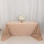 Scuba Rectangular 90"x156" Tablecloth Nude - Wrinkle Free, Stain Resistant & Seamless Table Cover