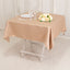 Lamour Satin 54"x54" Table Overlay Square Tablecloth Nude - Durable & Silk-Like Table Cover