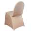 Spandex Chair Cover for Banquet Chairs Nude - Stretch 160GSM Fabric with Slip-On Slipcover