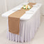Scuba Polyester 12"x108" Table Runner Nude - Wrinkle-Free Table Linen