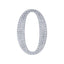 Decorative Rhinestone Alphabet "O" Letter Stickers, Glitter Adhesive Craft Letters Silver DIY Sparkle Embellishments 6"