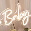 26" Oh Baby Neon Light Sign, LED Reusable Wall DÃ©cor Lights With 5ft Hanging Chain