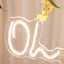 26" Oh Baby Neon Light Sign, LED Reusable Wall DÃ©cor Lights With 5ft Hanging Chain