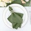 5 Pack Polyester 17"x17" Napkins Olive Green - Durable & Wrinkle Resistant Dinner Napkins