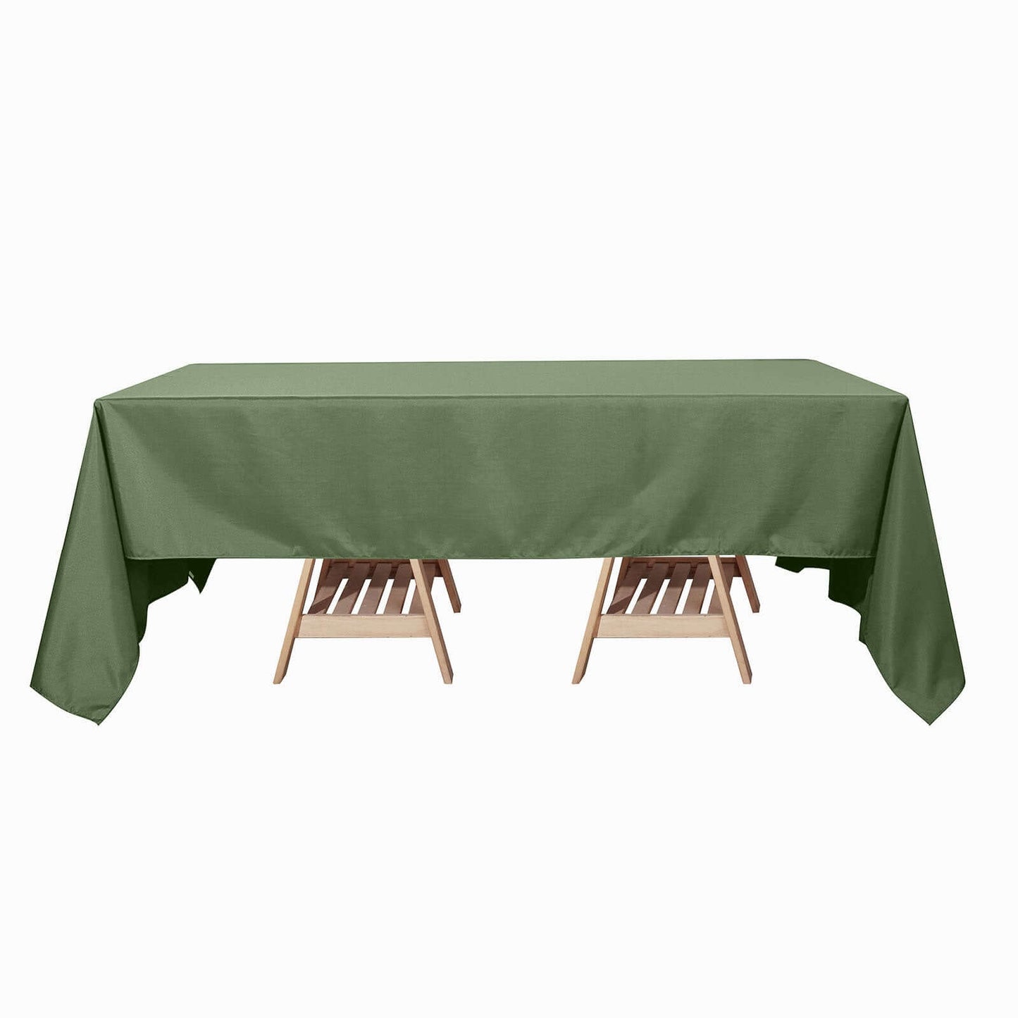 Polyester 60"x126" Rectangle Tablecloth Olive Green - Wrinkle-Resistant Table Cover