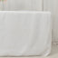 Fitted Polyester 72"x30" Rectangle Tablecloth White with Open Back Design - Easy to Maintain and Wrinkle-Resistant Table Cover for Trade Shows & Displays