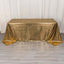 Sequin Dots Polyester 90"x132" Rectangle Tablecloth Shimmering Antique Gold - Seamless, Glittering & Wrinkle Free Table Cover