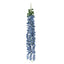 42" Silk Hanging Wisteria Flower Garland Vines in Dusty Blue, Elaborated 5 Full Strands in 1 Bush