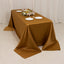 Lamour Satin 90"x132" Rectangle Tablecloth Gold - Soft & Silk-Like Seamless Table Cover for Weddings & Parties