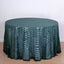 Sequin 120" Round Tablecloth Hunter Emerald Green - Seamless Diamond Glitz Table Cover