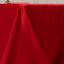 Lamour Satin 90"x132" Rectangle Tablecloth Red - Soft & Silk-Like Seamless Table Cover