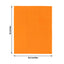 50-Pack Paper Napkins Orange - Soft Disposable 2-Ply Dinner Napkins for Weddings