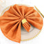 5 Pack Polyester 20"x20" Napkins Orange - Wrinkle Resistant & Easy Care Cloth Napkins