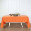 Polyester 60"x126" Rectangle Tablecloth Orange - Wrinkle-Resistant Table Cover