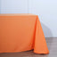 Polyester 90"x156" Rectangle Tablecloth Orange - Seamless Wrinkle-Resistant Table Cover