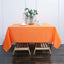 Polyester Square 70"x70" Tablecloth Orange - Wrinkle-Resistant & Durable Table Cover