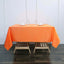Polyester Square 70"x70" Tablecloth Orange - Wrinkle-Resistant & Durable Table Cover