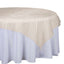 Organza 72"x72" Table Overlay Square Tablecloth Gold - Sheer Design for Stylish Events