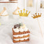 24-Pack Cupcake Topper Picks Royal Crown Design Glitter Gold - Party Cake Toppers 5"