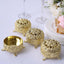 12-Pack Plastic Fillable Mini Candy Container in Vintage Ornate Round Box Style Metallic Gold - Candy Treat Favor Boxes 2.5"