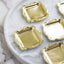 12 Pack 3" Gold Baroque Mini Square Sweet Treats Serving Platter, Party Favor Candy Display Tray