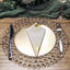 Wired Metal Round Charger Plate 14" in Gold with Acrylic Crystal Beads, Glamorous Decorative Dinner Charger Tableware