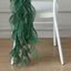 Chiffon Chair Sash with Curly Design Hunter Emerald Green - Stylish Chair Decorations