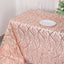 Mesh 90"x156" Rectangle Tablecloth Rose Gold - Wave Sequin Embroidered Table Cover