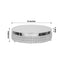 Metal Cake Stand Pedestal Crystal Beaded Design Silver - Cupcake Display and Dessert Riser 13"