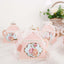 25 Pack 4" Dusty Rose Mini Teapot Favor Boxes, Vintage Rose Gift Boxes with Ribbons