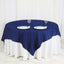 Polyester 70"x70" Table Overlay Square Tablecloth Navy Blue - Wrinkle-Resistant & Durable Table Cover