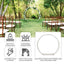 7.5ft Heavy Duty Gold Metal Round Wedding Arbor Floral Balloon Frame, Double Hoop Wedding Arch Photo Backdrop Stand