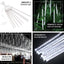 8 Tubes LED Hanging String Lights Icicle Design Clear - Waterproof Snowfall Effect 12"