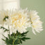 3 Stems Ivory 27" Artificial Silk Chrysanthemum Bouquet Flowers, Large Faux Mum Branches
