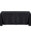 Polyester 54"x96" Rectangle Tablecloth Black - Wrinkle-Resistant & Easy-to-Care Table Cover