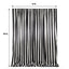 Black White Striped Satin Backdrop Curtain Drapery, Glossy Event Photography Background Room Divider Curtain Panel - 8ftx10ft
