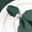 5 Pack Polyester 17"x17" Napkins Hunter Emerald Green - Durable & Wrinkle Resistant Dinner Napkins