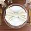 5 Pack Polyester 20"x20" Napkins Ivory - Wrinkle Resistant & Easy Care Cloth Napkins