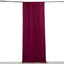 Burgundy 4-Way Stretch Spandex Event Curtain Drapes, Wrinkle Free Backdrop Event Panel with Rod Pockets - 5ftx10ft