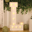 Giant LED Marquee Light Up Letter "L", White 4ft Pre-Cut Foam Board with 10 Warm White Battery Operated LEDs, Glue Gun and Sticks